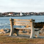 Concrete Bench by the Sea